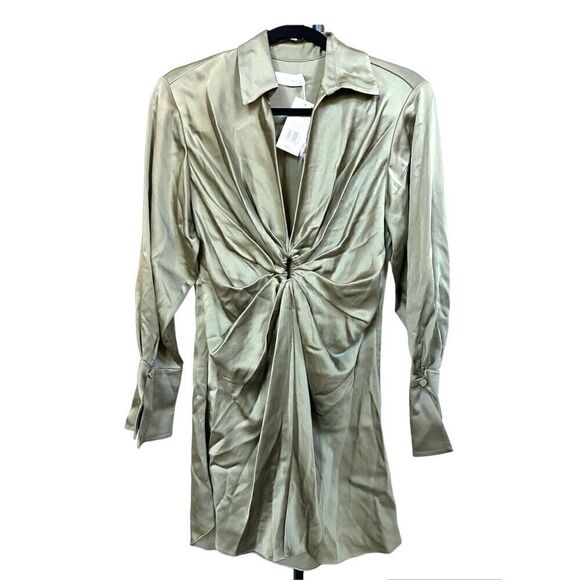 Jonathan Simkhai Roma Mini Dress in Willow-Size XS - Picture 3 of 10